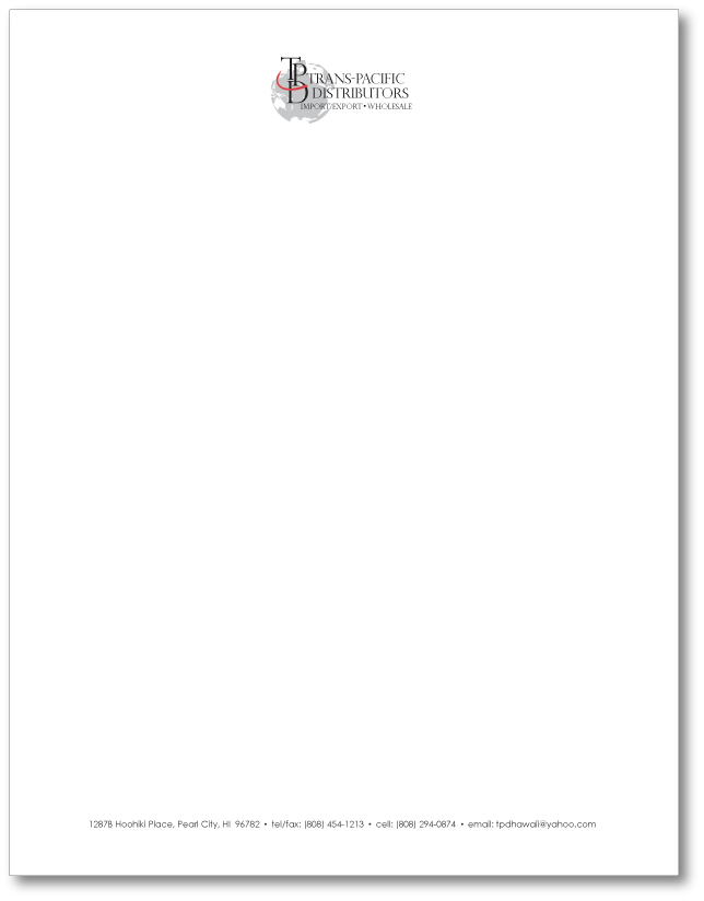 TPD letterhead